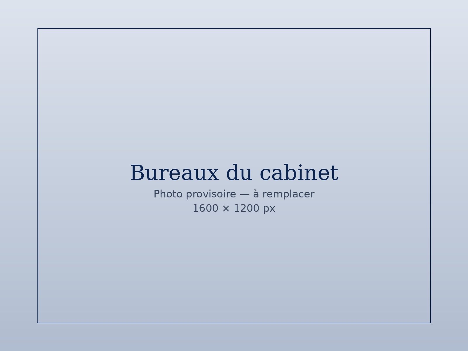 Bureaux du cabinet (visuel provisoire)