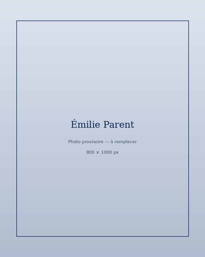 Émilie Parent (visuel provisoire)